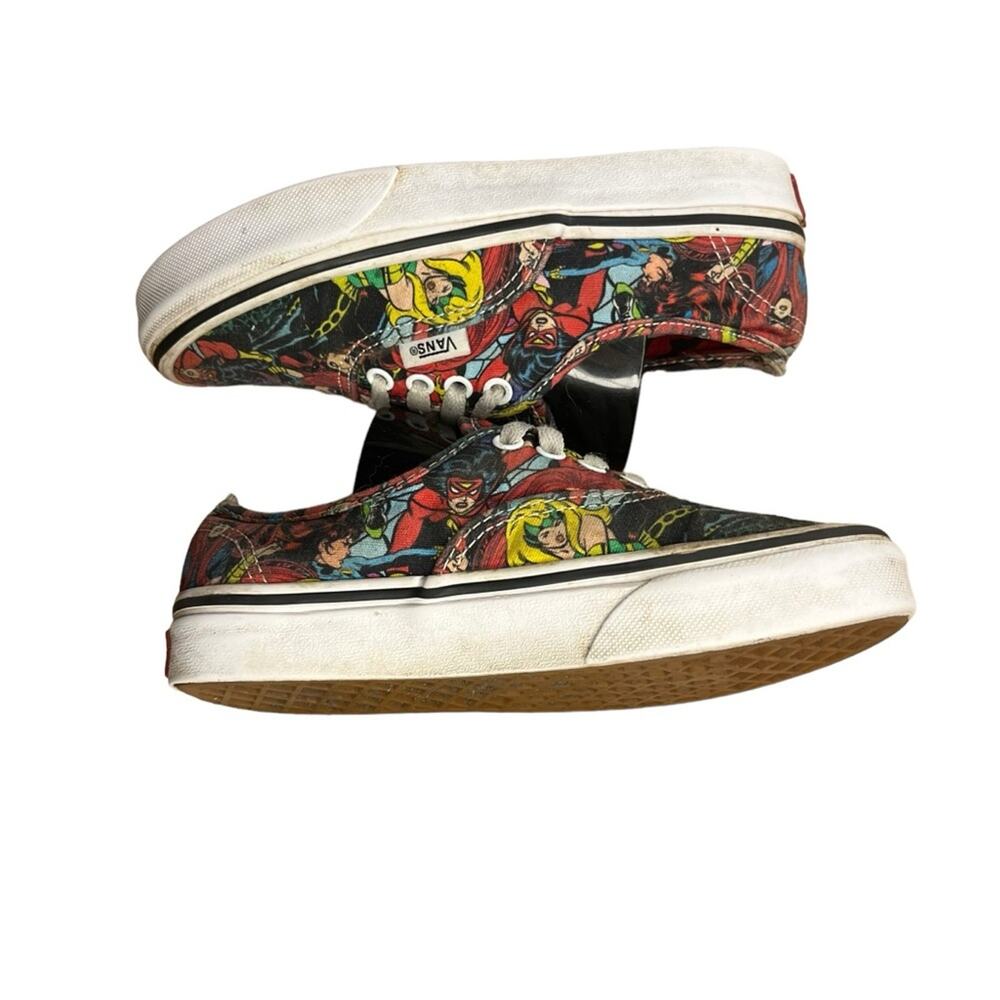 Vans Kids Multicolor Comic Print Sneakers - Red, Blue, Yellow, Green - Picture 3 of 9